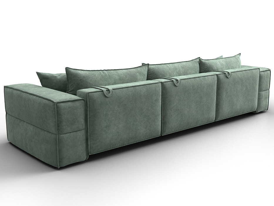Диван прямой Лига-058 НПБ Лонг (brut 08 зеленый)