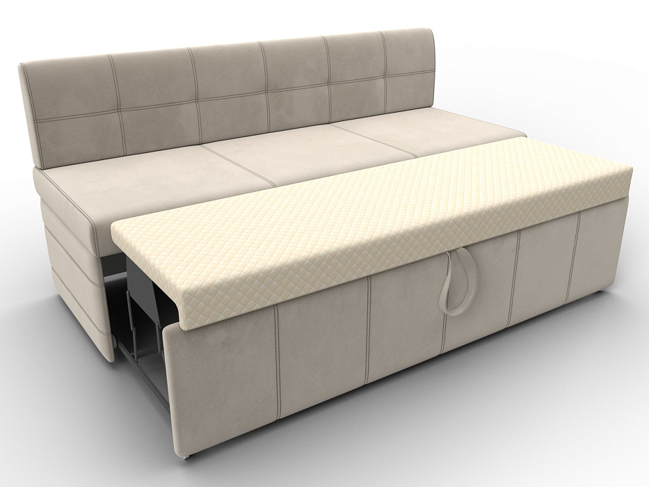 Диван кухонный прямой Лео (бежевый)