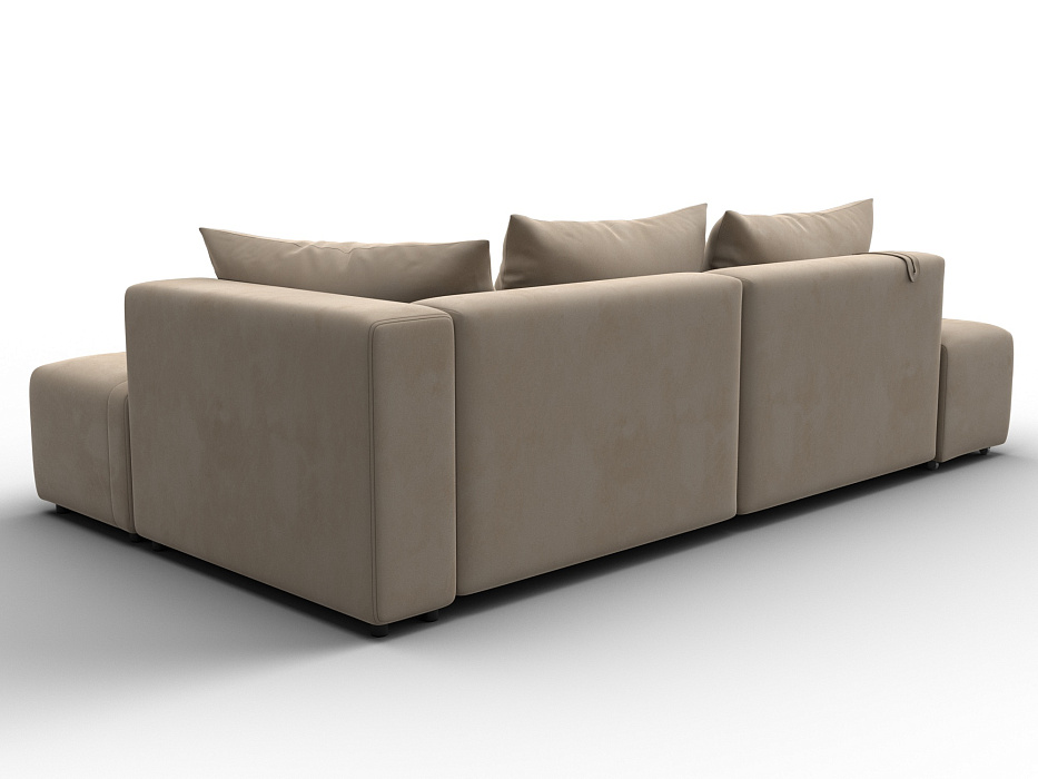 Диван угловой Лига-103 НПБ угол правый (seven 729 бежевый)