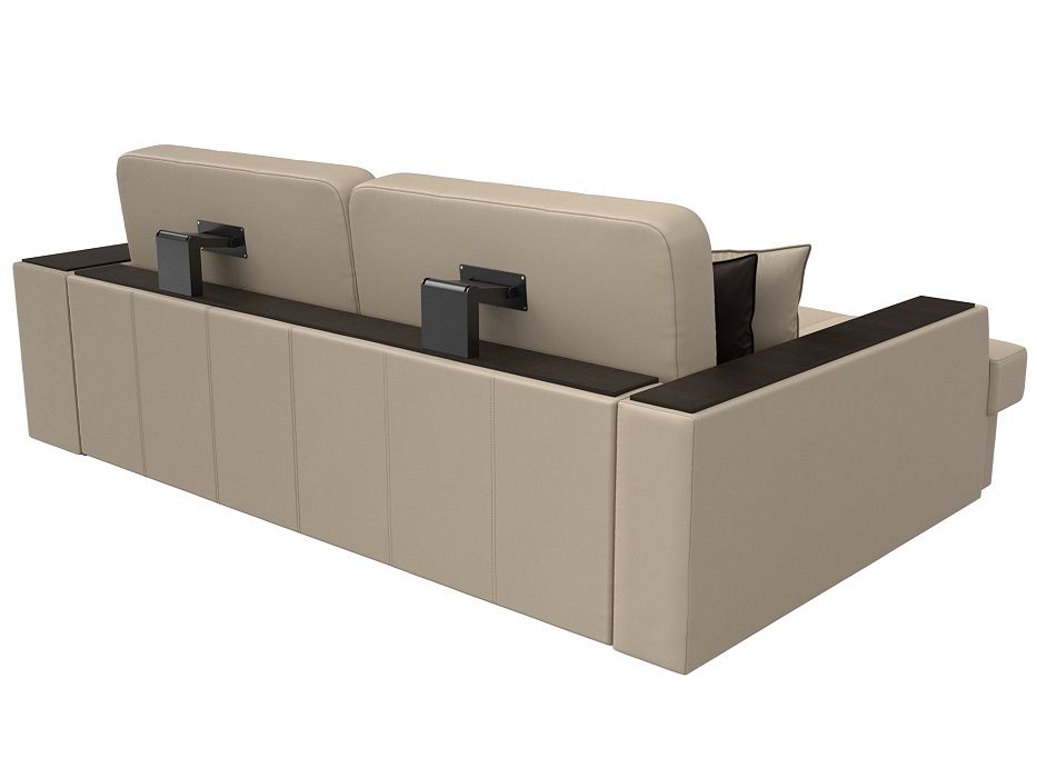 Диван угловой Брюссель левый угол (бежевый;коричневый)