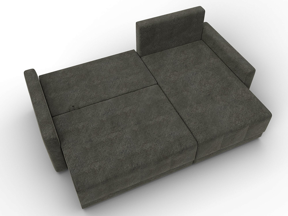 Диван угловой Лига-125 угол универсальный (laim 10 темно-коричневый)