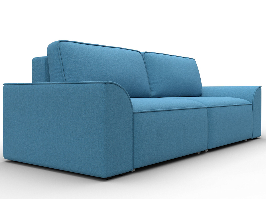 Диван прямой Лига-048 НПБ (амур 10 голубой)