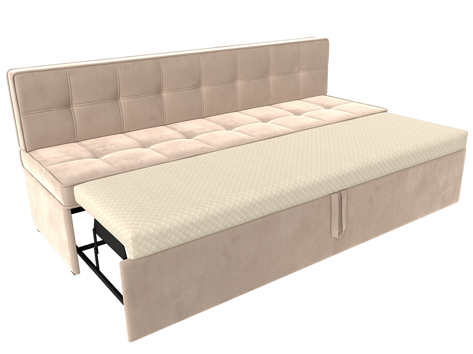 Диван кухонный прямой Техас (seven 729 бежевый)