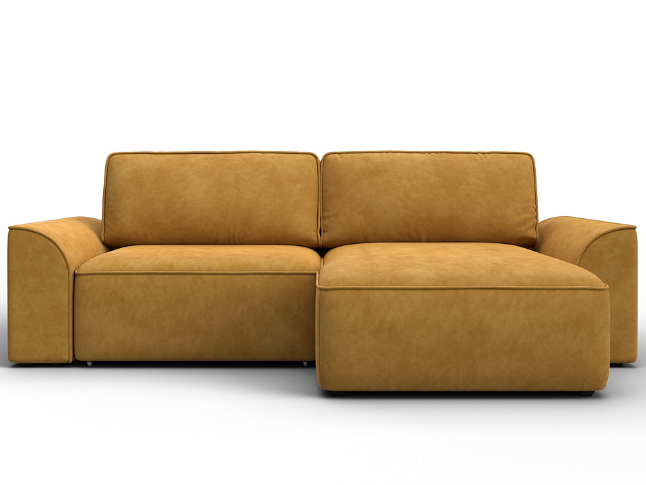 Диван угловой Лига-048 НПБ (brut 10 желтый)