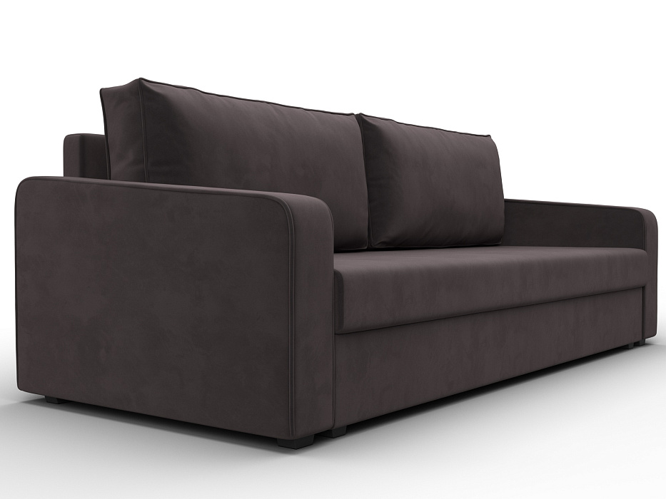 Диван прямой Лига-009 (seven 727 коричневый)
