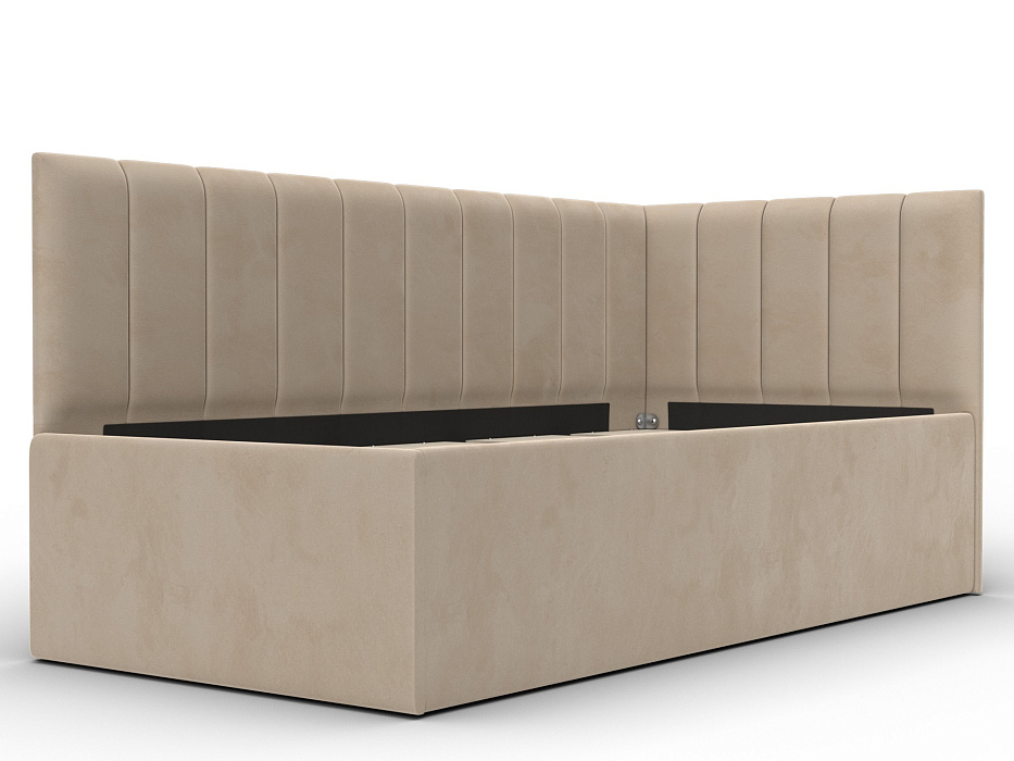 Кровать односпальная Лига-128 (90) (seven 729 бежевый)