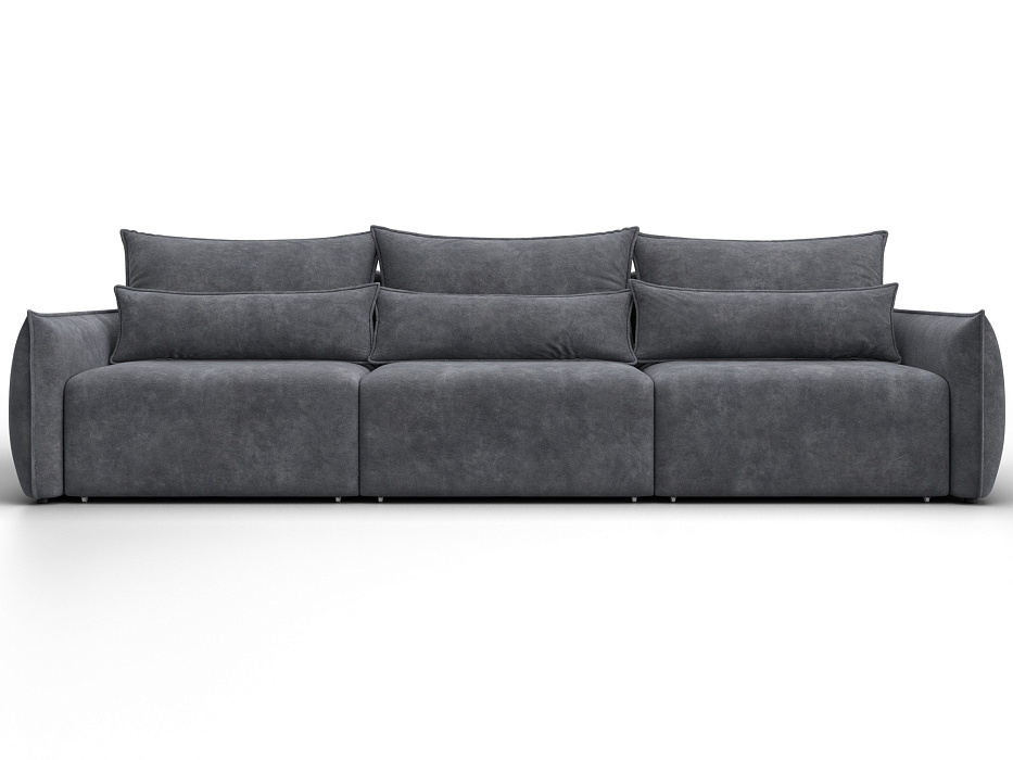 Диван прямой Лига-051 НПБ Лонг (brut 16 темно-серый)