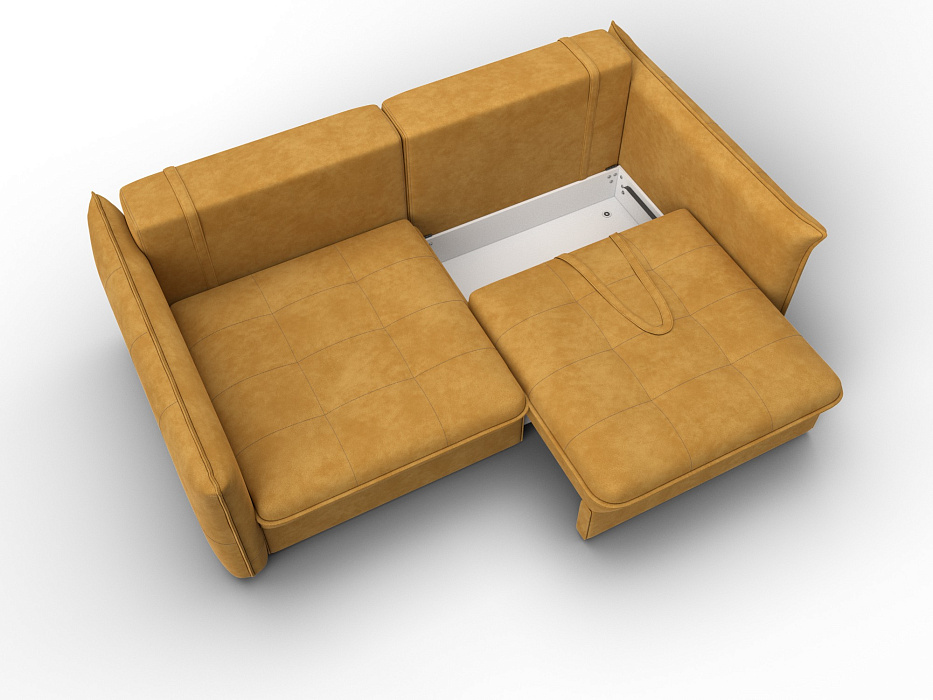 Диван прямой Лига-100 НПБ (brut 10 желтый)