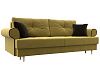 Прямой диван Сплин (желтый/коричневый цвет)