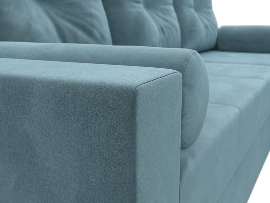 Диван угловой Верона Лайт правый угол (seven 113 бирюзовый)