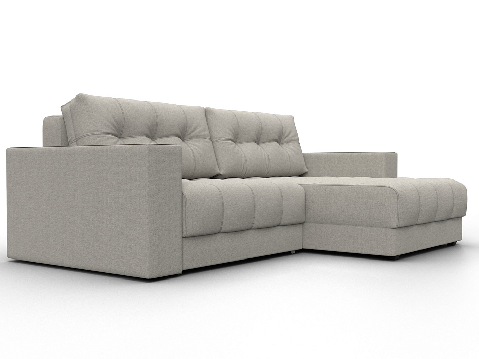 Диван угловой с декором Лига-049 НПБ (амур 02 бежевый)