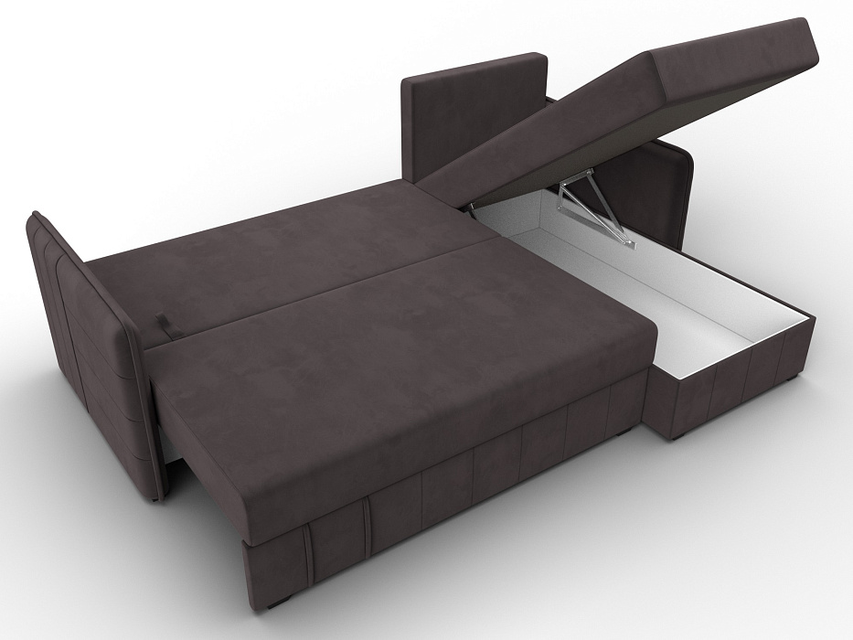 Диван угловой Слим угол универсальный (seven 727 коричневый)