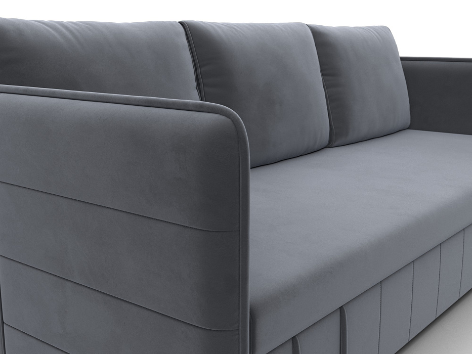 Диван прямой Слим (seven 17 серый)