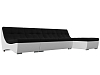Угловой модульный диван Монреаль (черный\белый цвет)