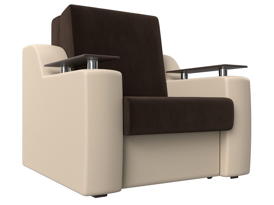 Кресло-кровать Сенатор 80 (коричневый\бежевый)