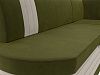 Кухонный угловой диван Токио правый угол (зеленый\бежевый)