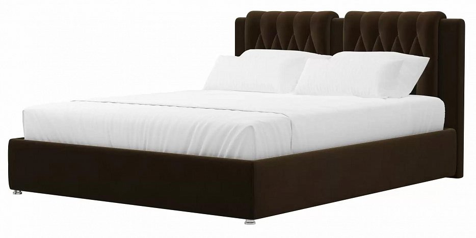 Кровать интерьерная Камилла 160 (коричневый)